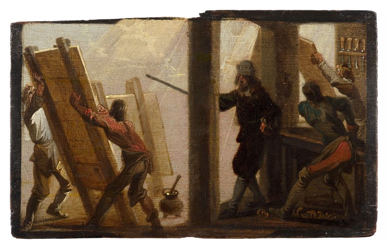 RKD Research Interieur van een paneelmakerswerkplaats, 17e eeuw.jpg
